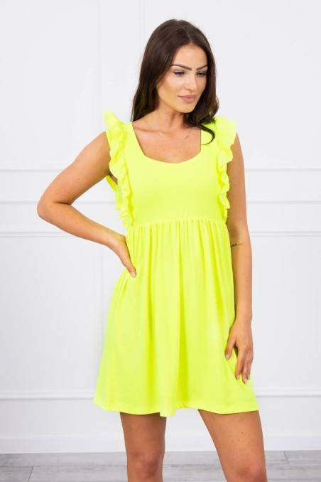 Yellow neon elegant dress