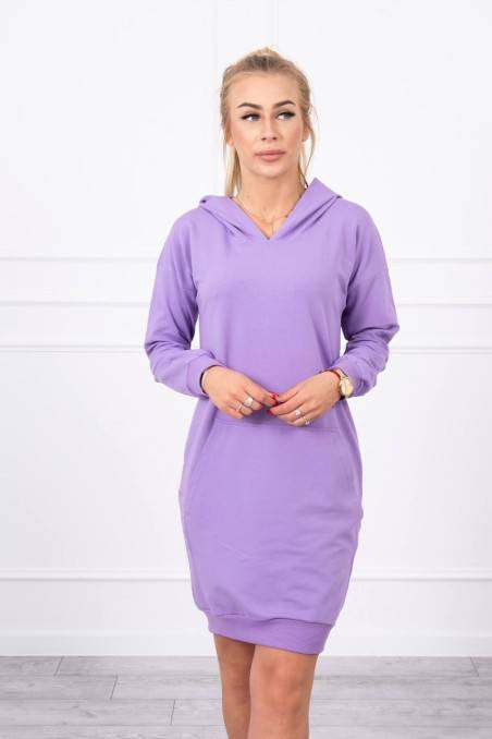 Purple hooded dress KES-17901-67292