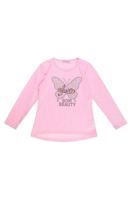 Pink blouse for a girl KL-CSQ-52434-rose