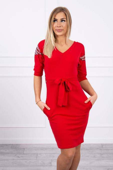 Red stylish dress KES-19937-68282