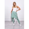 Pants/Suit with selfie lettering dark mint