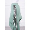 Pants/Suit with selfie lettering dark mint