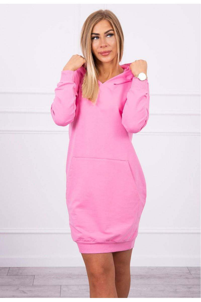 Pink dress with hood KES-20282-67292