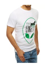 White T-shirt for men with inscriptions Dstreet DS-rx4154