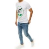 White T-shirt for men with inscriptions Dstreet DS-rx4154