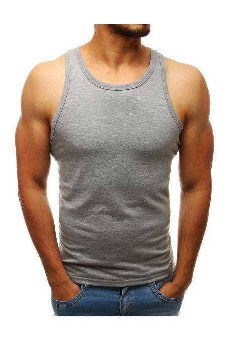 Dstreet DS-rx3586 Simple Gray Color Sleeveless T-Shirt For Men