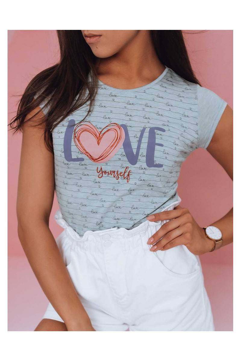 Women's t-shirt LOVE YOURSELF mint Dstreet