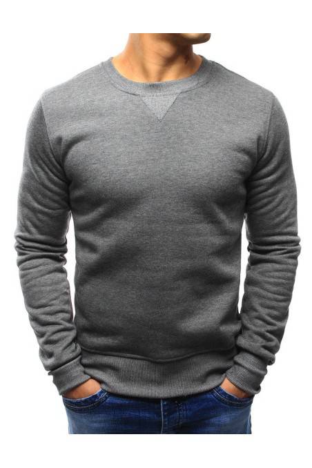 Men's sweater without hood anthracite DS-bx4823