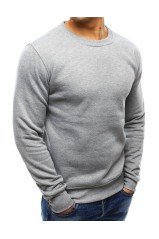 Solid gray men's sweater