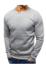 Solid gray men's sweater