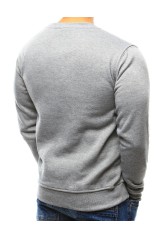 Solid gray men's sweater