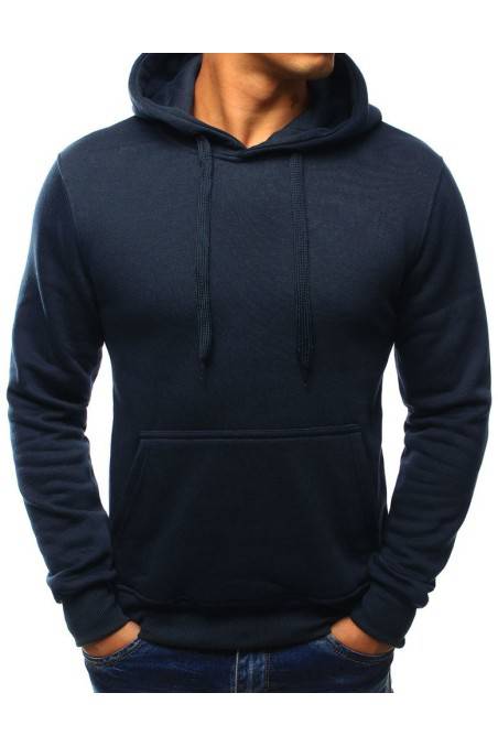 Dark blue men's hooded jumper DS-bx3001