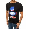 Black men's T-shirt with print Dstreet DS-rx4404