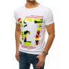 White T-shirt for men with inscriptions Dstreet DS-rx4410