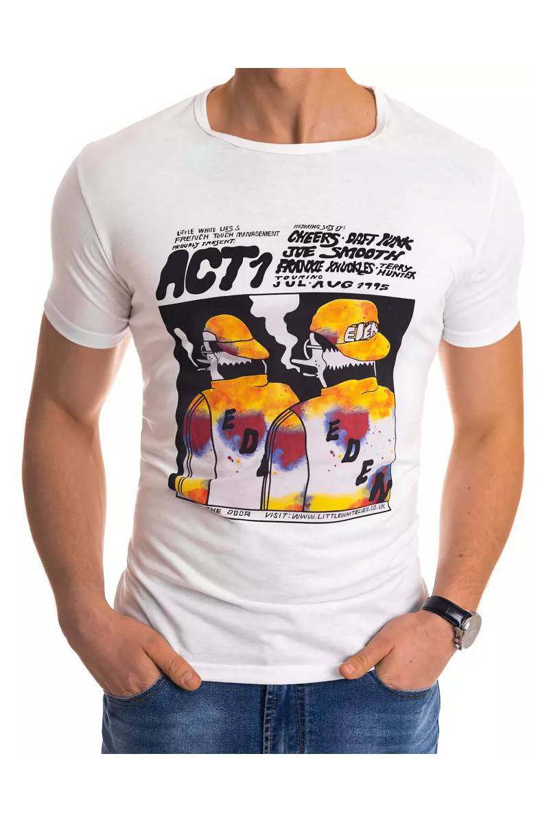 White men's T-shirt Dstreet DS-rx4497