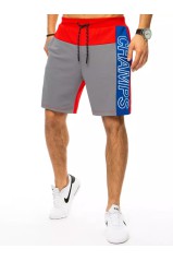 Light gray men's sports shorts Dstreet DS-sx1338