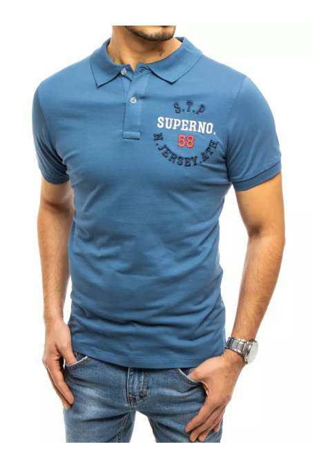 Blue men's polo shirt Dstreet