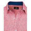 Red and White Men's Short Sleeve Shirt Dstreet