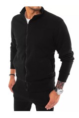 Black men's zip-up jumper Dstreet