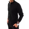 Black men's zip-up jumper Dstreet