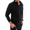 Black men's zip-up jumper Dstreet