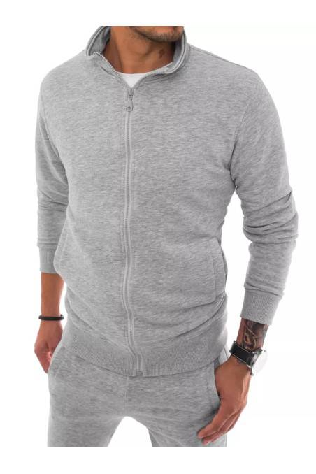 Gray men's zip-up jumper Dstreet