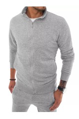 Gray men's zip-up jumper Dstreet