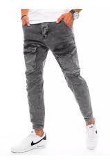 Dark gray men's jeans with side pockets Dstreet DS-ux3275