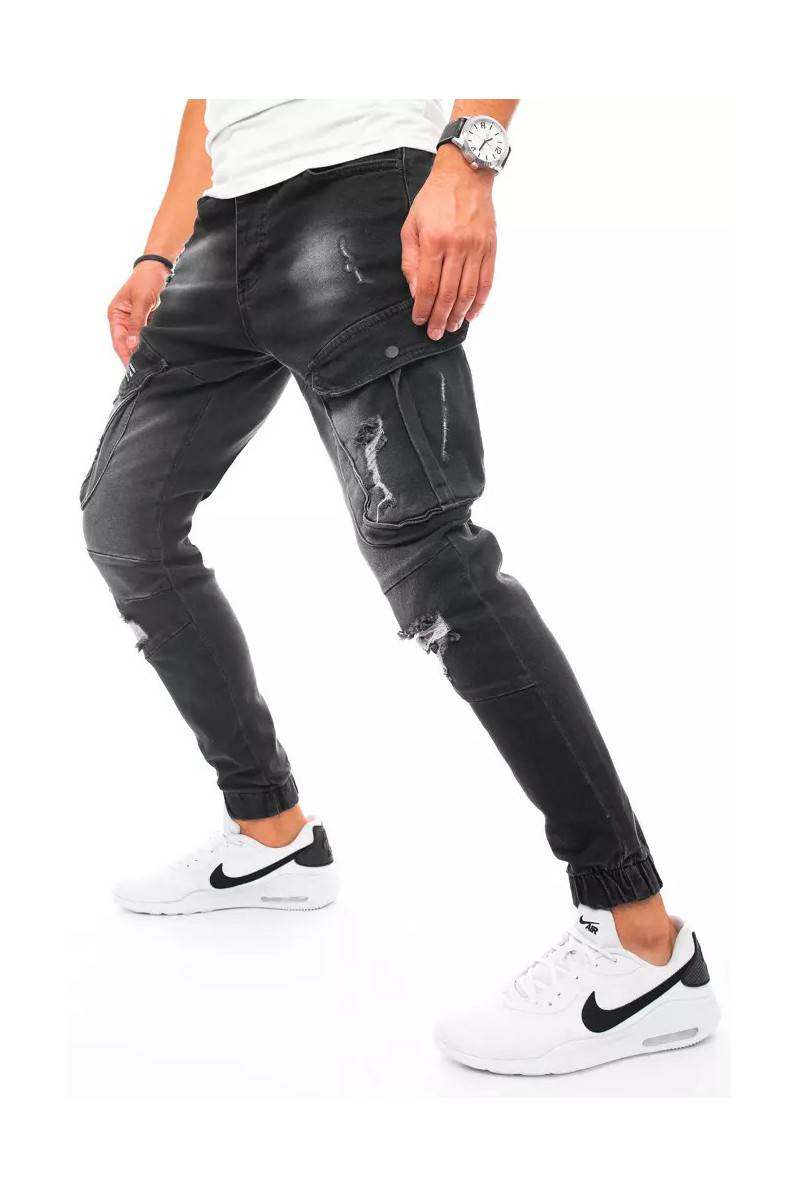 Men's black jeans with side pockets Dstreet DS-ux3254