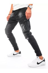 Men's black jeans with side pockets Dstreet DS-ux3254