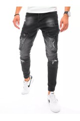 Men's black jeans with side pockets Dstreet DS-ux3254