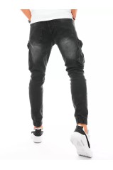 Men's black jeans with side pockets Dstreet DS-ux3254