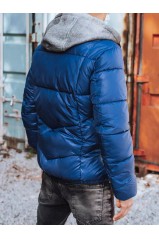 Men's quilted winter jacket blue Dstreet