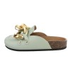 Women's slip-on sandals green color BA-HM3002-aqua