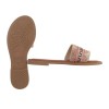 Women's slip-on sandals pink color BA-1322-pink