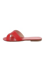 Women's slip-on sandals red BA-2122-ed