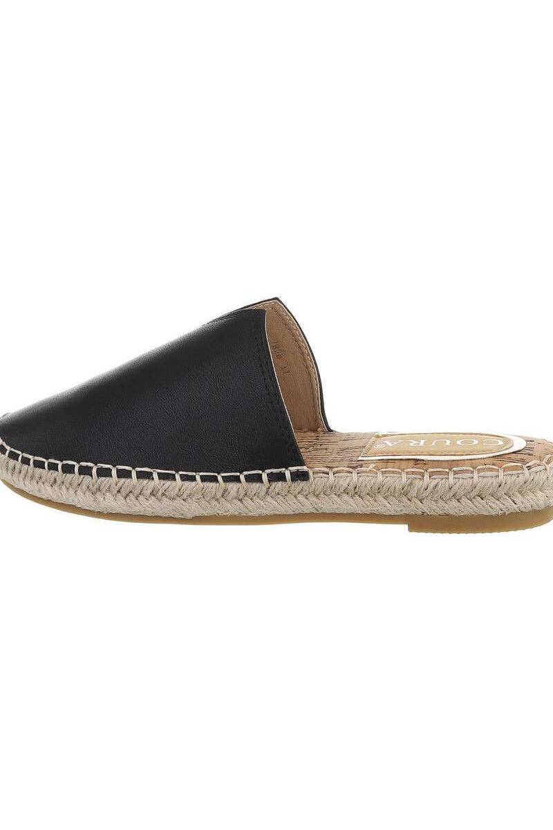 Women's slip-on sandals black BA-7828-black