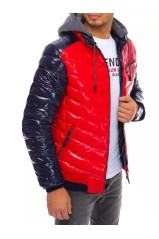 Red men's jacket Dstreet DS-tx3847