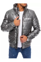 Dark gray men's winter jacket