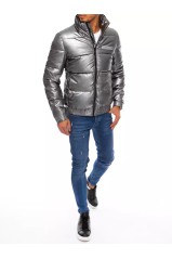 Dark gray men's winter jacket