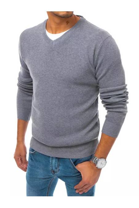 Men's gray sweater Dstreet DS-wx1728