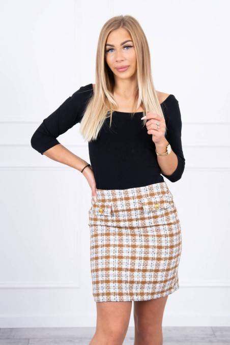 Short plaid skirt KES-20793-9327