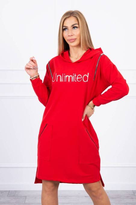 Red dress with hood KES-20866-9190