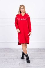 Red dress with hood KES-20866-9190