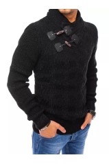 Black men's sweater Dstreet DS-wx1779