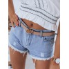 Women's shorts ROSESS blue color Dstreet GR-Gsy0211