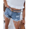 Women's denim shorts OLGA blue color Dstreet