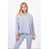 Set with an oversize blouse gray