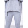 Set with an oversize blouse gray