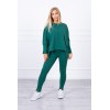 Set with an oversize blouse green